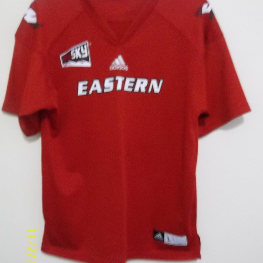 Eastern Washington Short Sleeve Red Adidas Jersey Size L